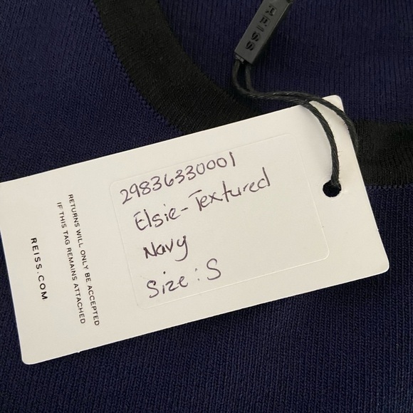 NWT Reiss Elsie Textured Knitted Bodycon Dress - Picture 8 of 8